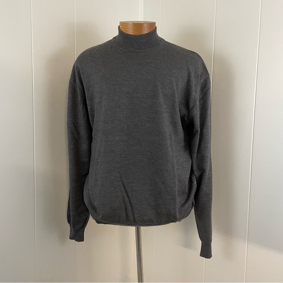 Tricots‎ St. Raphael Mock Neck Sweater Men’s XL Wool Silk Cashmere Knit - Picture 2 of 8